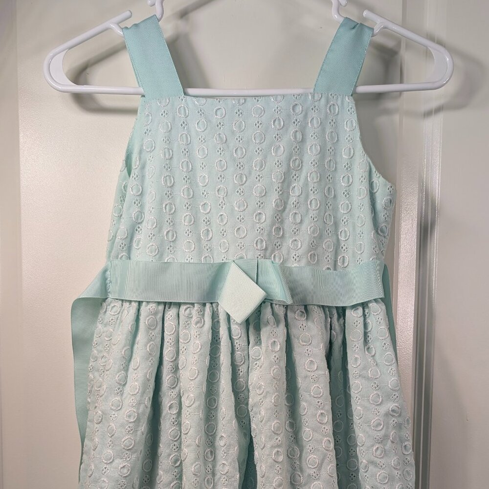 Sweet Heart Rose Aqua Eyelet Special Occasion Dress